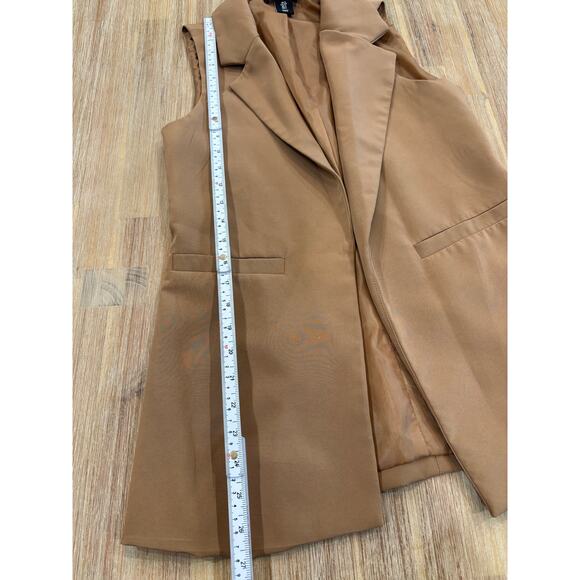 Sincerely Jules Brown Vest Blazer Size Small - Picture 4 of 9